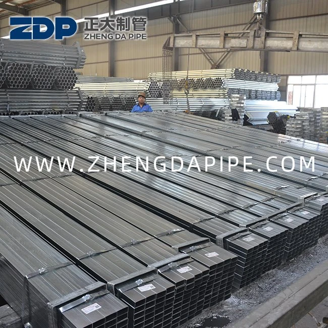 20X20 200X200 Pre Galvanzied Rectangular Pipe