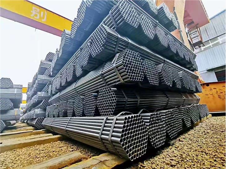 Mild Carbon Steel ERW Welded Black Steel Round Pipe